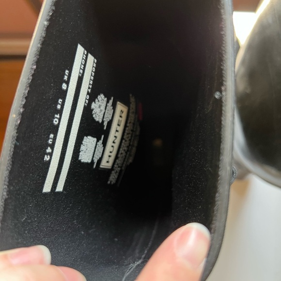 Hunter Original Tall Gloss Rain Boots Size 10 - Picture 6 of 10